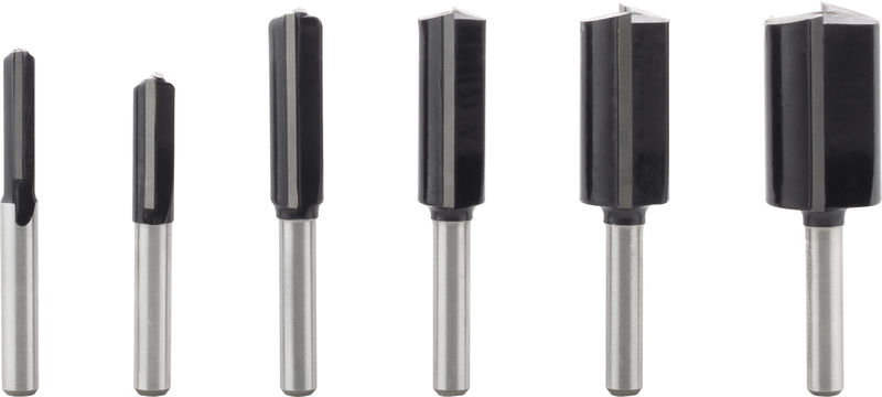 BOSCH PRO Nutfräser-Set, Schaft 6 mm, 6-tlg