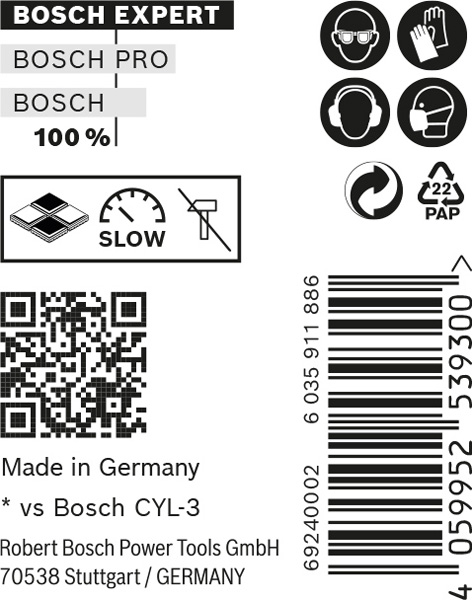 BOSCH EXPERT CLY-9 Multi Construction Bohrer-Set, 4x40x75 mm, 10-tlg. BOSCH EXPERT CLY-9 Multi Construction Bohrer-Set, 4x40x75 mm, 10-tlg.