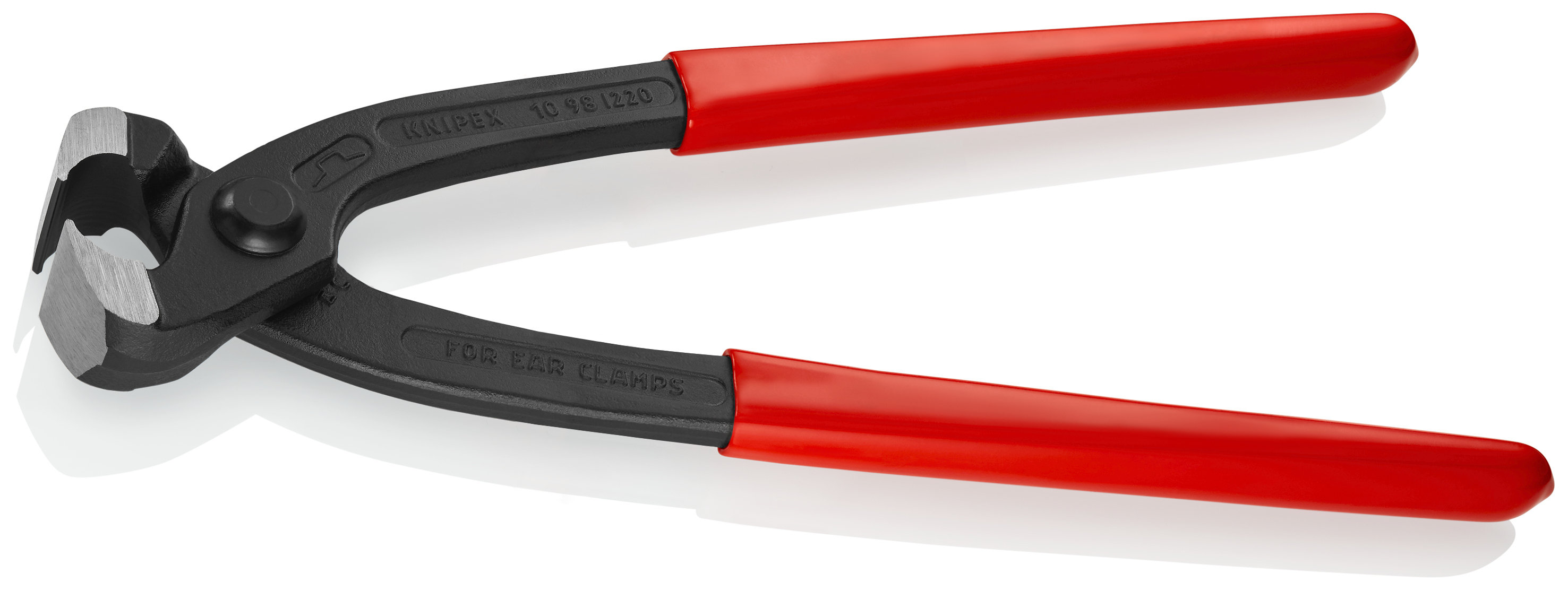 KNIPEX KNIPEX 10 98 I220 Ohrklemmenzange 220 mm schwarz atramentiert mit Kunststoff überzogen poliert