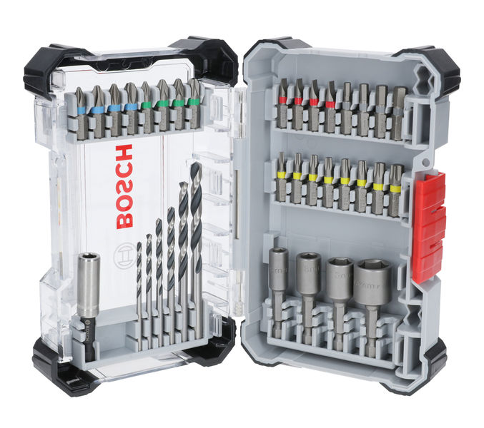 BOSCH Extra Hard Schrauberbit- und Metal HSS Bohrer-Set, 35-tlg. BOSCH Extra Hard Schrauberbit- und Metal HSS Bohrer-Set, 35-tlg.