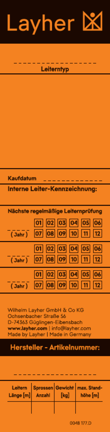 LAYHER Universal- und Prüfetikett LAYHER Universal- und Prüfetikett