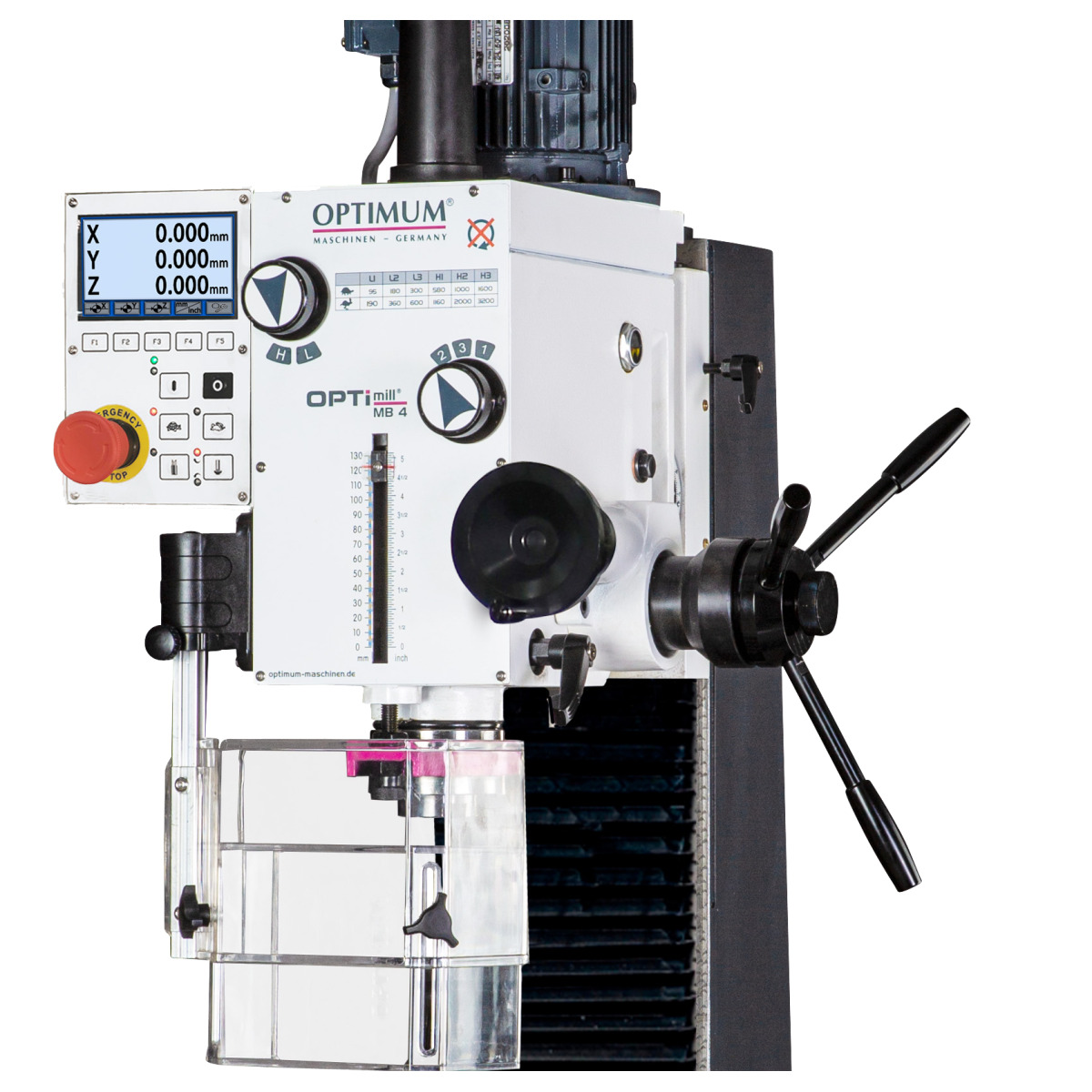 STÜRMER Präzisions-Bohr-Fräsmaschine Optimum OPTImill MB 4D