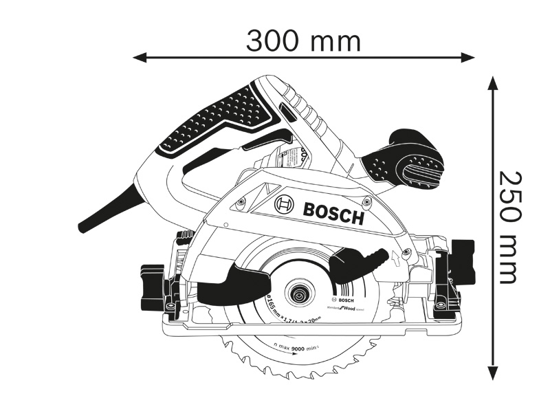 BOSCH Handkreissäge GKS 55+ GCE
