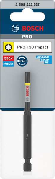 BOSCH PRO Torx Impact Bit, T30, 90 mm BOSCH PRO Torx Impact Bit, T30, 90 mm
