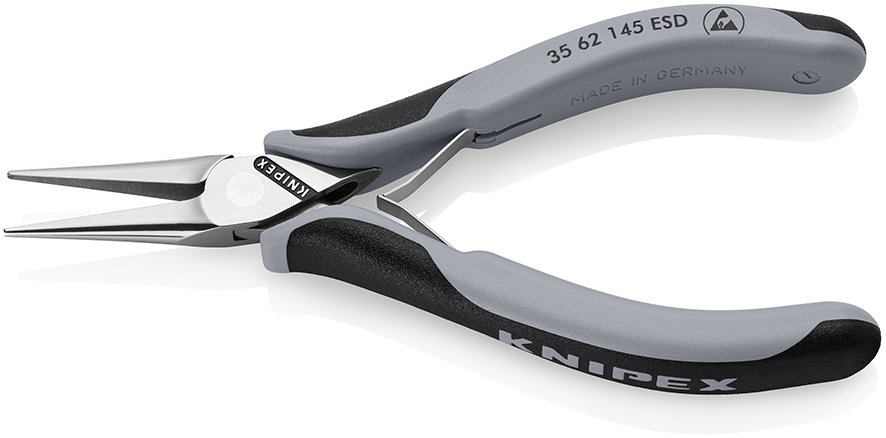 KNIPEX KNIPEX 35 62 145 ESD Elektronik-Greifzange ESD mit durchgestecktem Gelenk 145 mm spiegelpoliert mit Mehrkomponenten-Hüllen spiegelpoliert KNIPEX KNIPEX 35 62 145 ESD Elektronik-Greifzange ESD mit durchgestecktem Gelenk 145 mm spiegelpoliert mit Mehrkomponenten-Hüllen spiegelpoliert