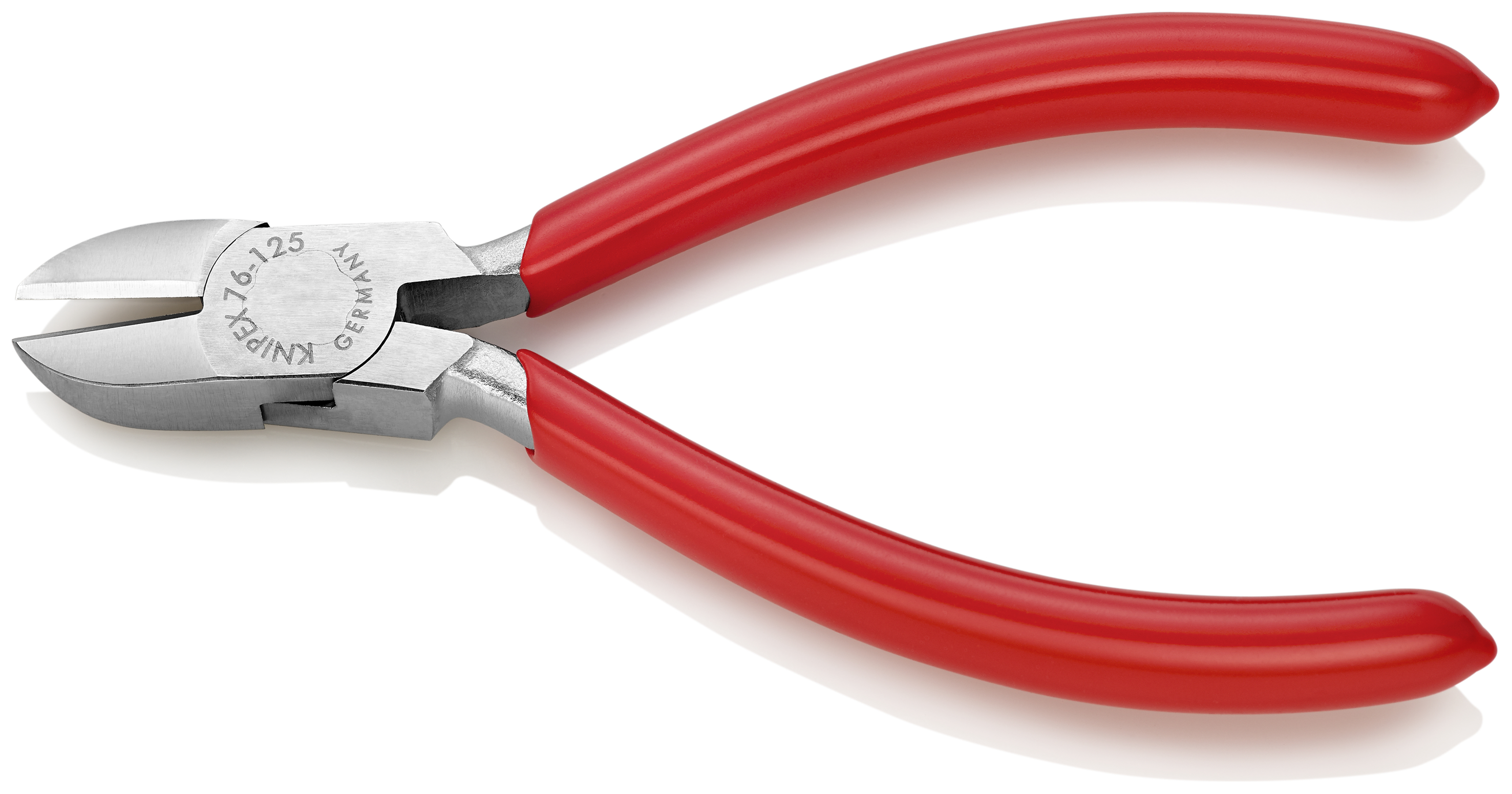 KNIPEX KNIPEX 76 03 125 Seitenschneider für Elektromechaniker 125 mm verchromt mit Kunststoff überzogen KNIPEX KNIPEX 76 03 125 Seitenschneider für Elektromechaniker 125 mm verchromt mit Kunststoff überzogen