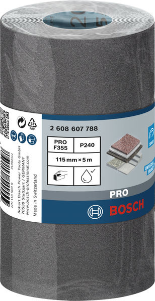 BOSCH PRO C355 Schleifrolle, 115 mm, 5 m, G240