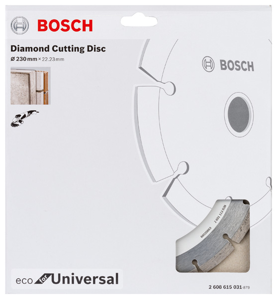 BOSCH Diamanttrennscheibe Eco For Universal, D: 230 mm BOSCH Diamanttrennscheibe Eco For Universal, D: 230 mm