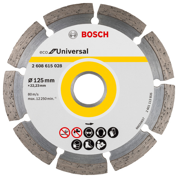 BOSCH Diamanttrennscheibe Eco For Universal, D: 125 mm BOSCH Diamanttrennscheibe Eco For Universal, D: 125 mm