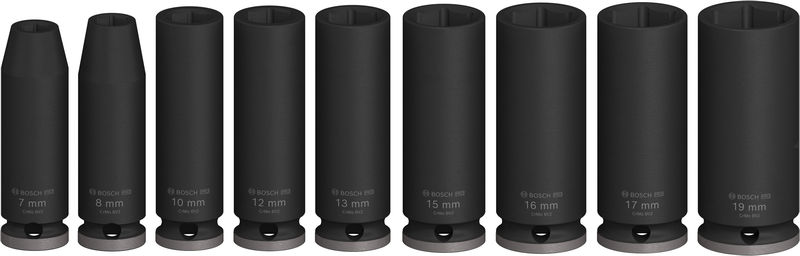 BOSCH PRO Impact Steckschlüsselsatz Set, 3/8", tief, 9-tlg. BOSCH PRO Impact Steckschlüsselsatz Set, 3/8", tief, 9-tlg.
