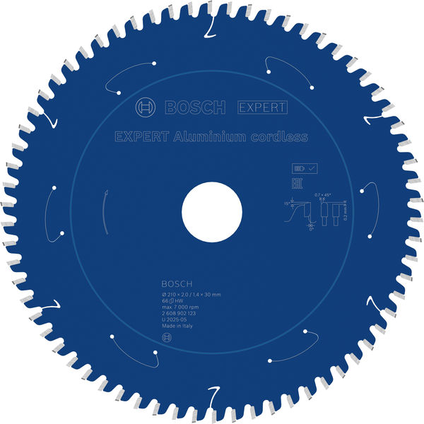 BOSCH EXPERT Aluminium Kreissägeblatt, 210x30 mm, Z66 BOSCH EXPERT Aluminium Kreissägeblatt, 210x30 mm, Z66