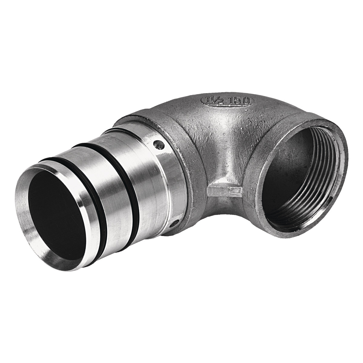 AIRCRAFT Bogen 90°, einseitig offen 50 mm / 1 ½ " AIRCRAFT Bogen 90°, einseitig offen 50 mm / 1 ½ "