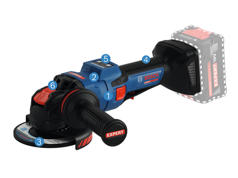 BOSCH Winkelschleifer EXWX18V-15PS in L-BOXX BOSCH Winkelschleifer EXWX18V-15PS in L-BOXX