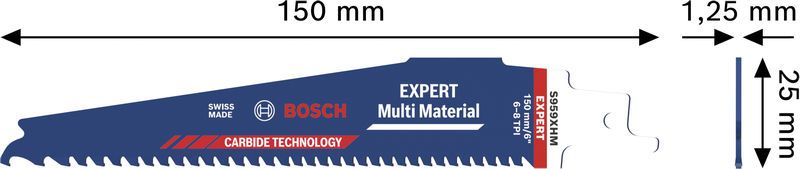 BOSCH EXPERT Multi Material S959XHM Säbelsägeblatt
