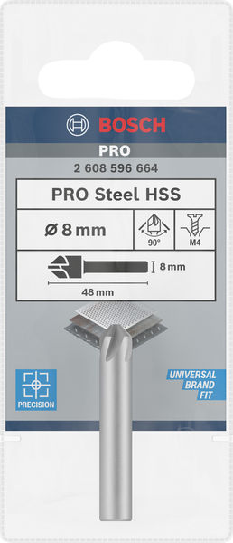 BOSCH PRO Steel HSS Kegelsenker, 8 x 48 mm, M4