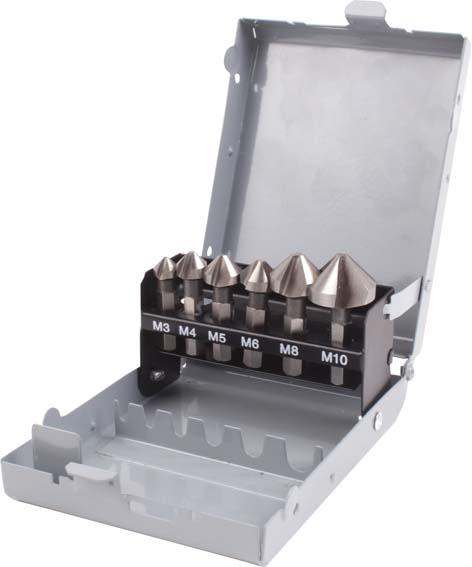 FORTIS Kegelsenker-Bit-Satz 6,3-20,5 mm