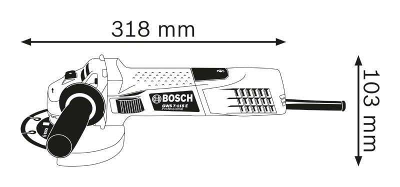 Bosch Winkelschleifer GWS 7-115 E
