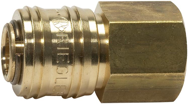 RIEGLER Schnellverschlusskupplung IG 3/8" NW 7,2 connect-line, Messing