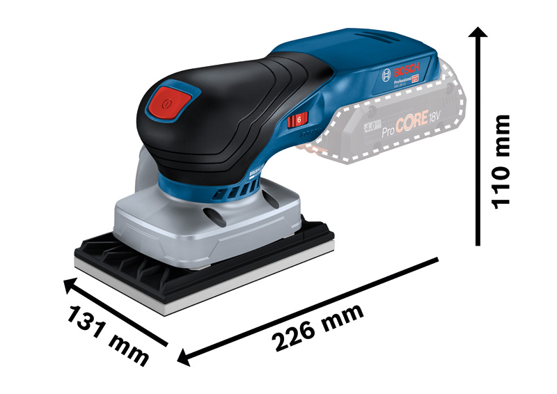 BOSCH Akku-Schwingschleifer GSS 18V-13 in L-BOXX BOSCH Akku-Schwingschleifer GSS 18V-13 in L-BOXX