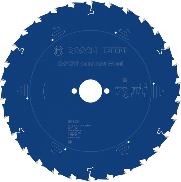 BOSCH EXPERT Construct Wood Kreissägeblatt, 235x2,2/1,6x30 mm, Z30 BOSCH EXPERT Construct Wood Kreissägeblatt, 235x2,2/1,6x30 mm, Z30