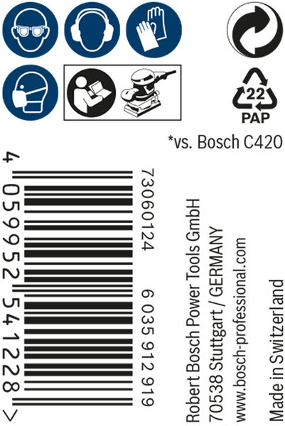 BOSCH EXPERT M480 Schleifnetzrolle, 93x5000mm, K40