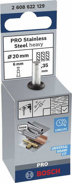 BOSCH PRO Stainless Steel heavy Pinselbürste, gerader Schaft, 19 x 0,35 mm BOSCH PRO Stainless Steel heavy Pinselbürste, gerader Schaft, 19 x 0,35 mm