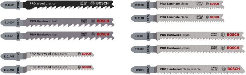 BOSCH PRO Hardwood and Laminate Stichsägeblatt Set, 83 mm, 10-tlg. BOSCH PRO Hardwood and Laminate Stichsägeblatt Set, 83 mm, 10-tlg.
