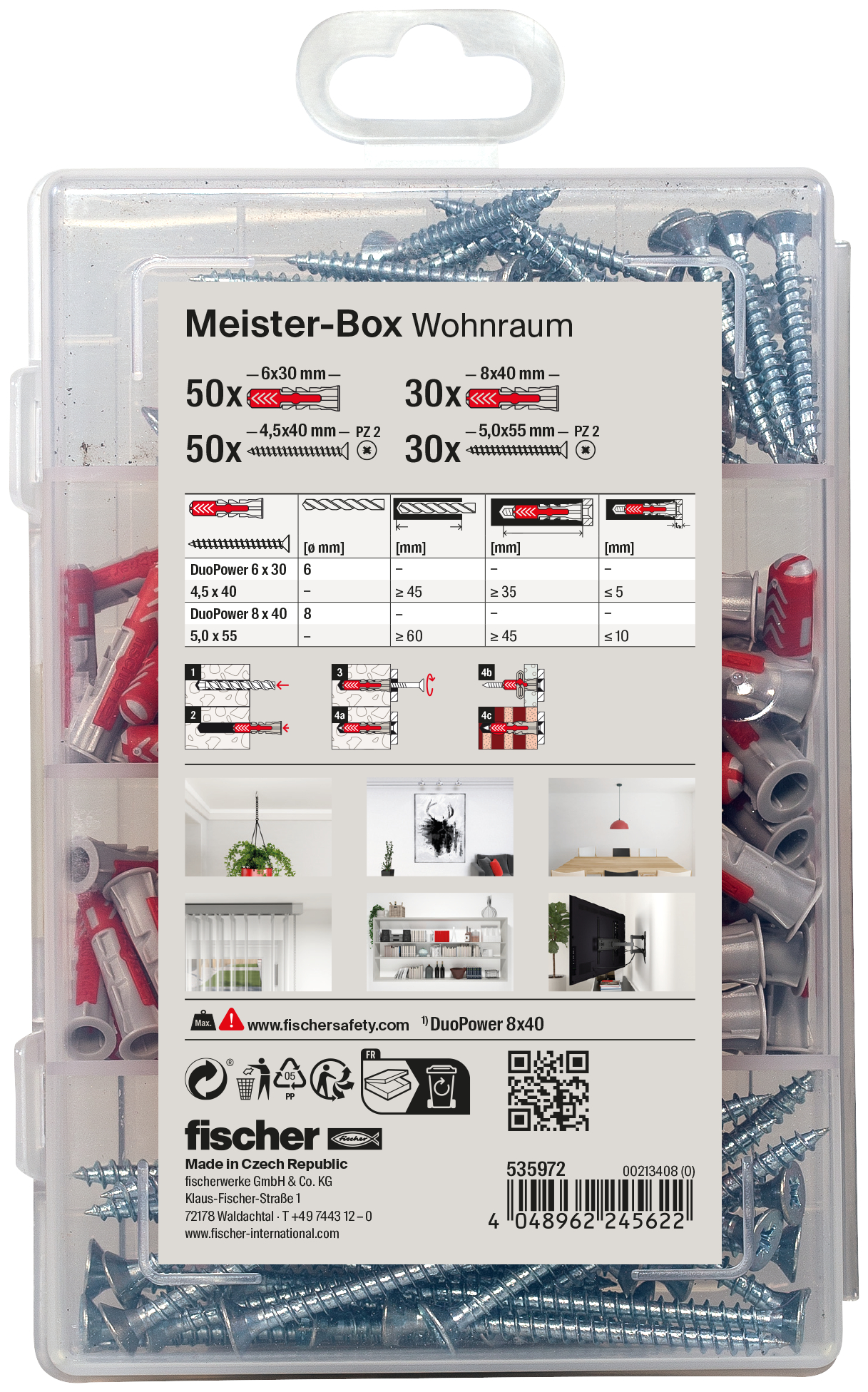 FISCHER MeisterBox DuoPower + Schrauben (160)