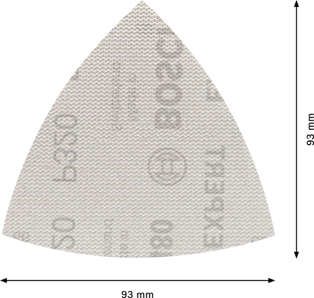 BOSCH EXPERT M480 Schleifnetz, 93x93mm, K320, 5-tlg.