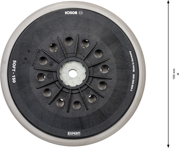 BOSCH EXPERT Mulitloch-Stützteller, 150mm, weich, M8