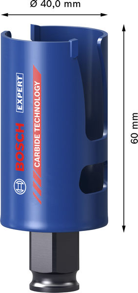 BOSCH EXPERT Construction Material Power Change Plus Lochsäge, 40 x 60 mm BOSCH EXPERT Construction Material Power Change Plus Lochsäge, 40 x 60 mm