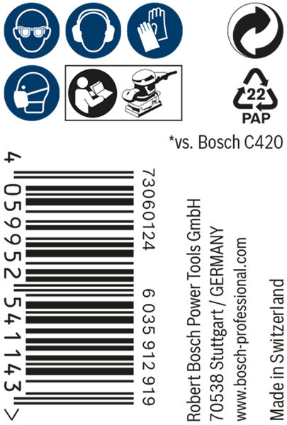 BOSCH EXPERT M480 Schleifnetzrolle, 93x5000mm, K80