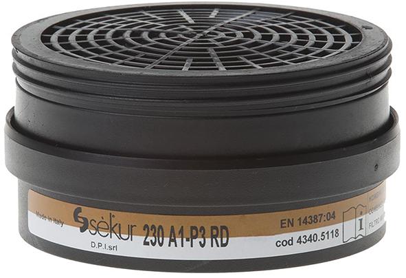 EKASTU SAFETY Filter 230, A1-P3R D f.Polimask 230 (Pck.a2St)