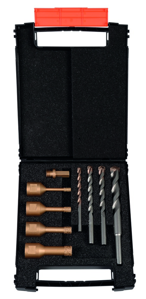 PROJAHN Satz Diamant Trockenbohrer M14 Schaft und Betonbohrer 9-tlg.