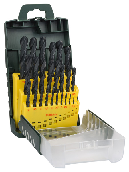 BOSCH 25-teiliges HSS-R-Metallbohrer-Set