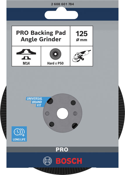 BOSCH PRO Stützteller hart, 125 mm, M14