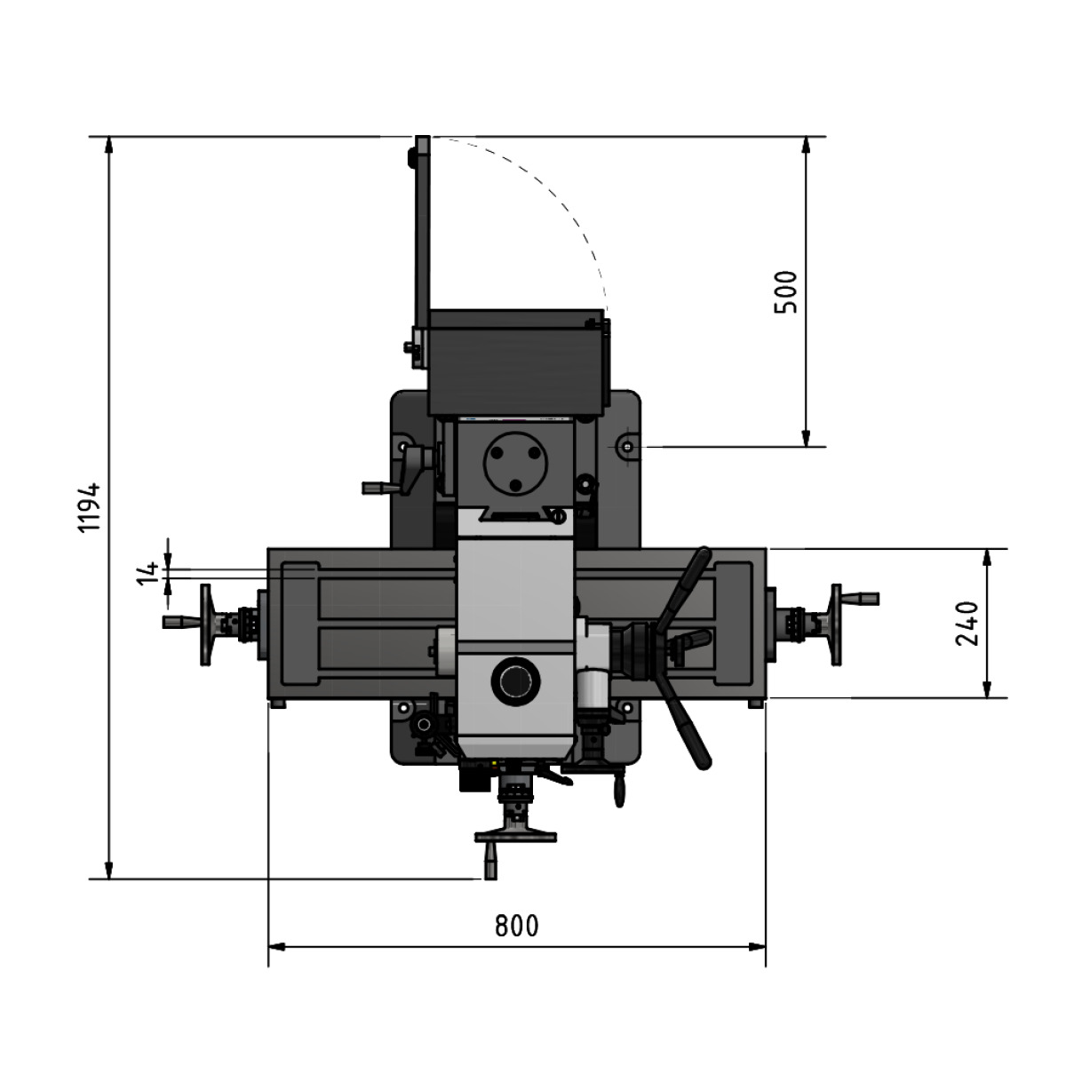 STÜRMER Bohr-Fräsmaschine Optimum OPTImill MB 4SVD