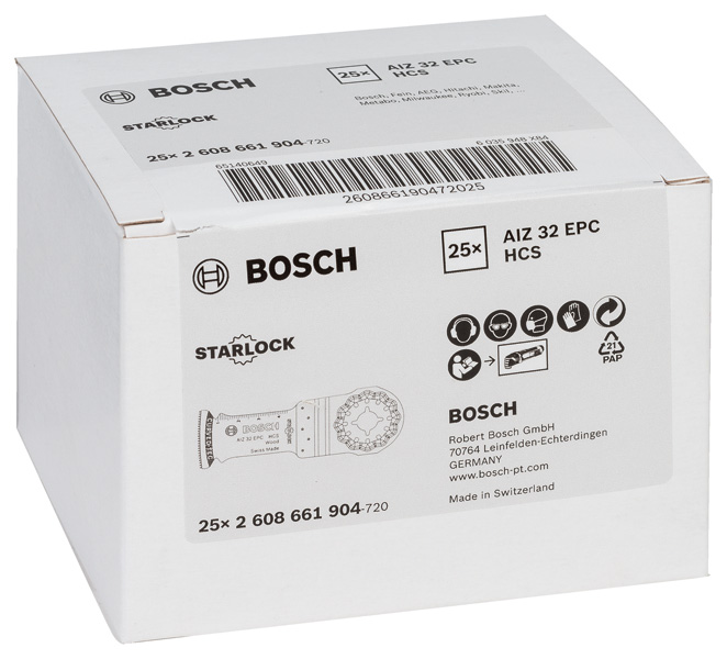 BOSCH HCS Tauchsägeblatt AIZ 32 EPC Wood, 50 x 32 mm BOSCH HCS Tauchsägeblatt AIZ 32 EPC Wood, 50 x 32 mm