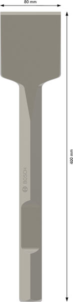BOSCH PRO HEX 28-4C Spatmeißel, 80 x 400 mm