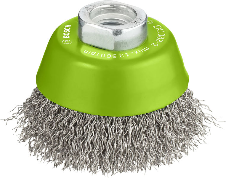 BOSCH PRO Stainless Steel clean Topfbürste, 65 x 0,3 mm, Gewinde BOSCH PRO Stainless Steel clean Topfbürste, 65 x 0,3 mm, Gewinde