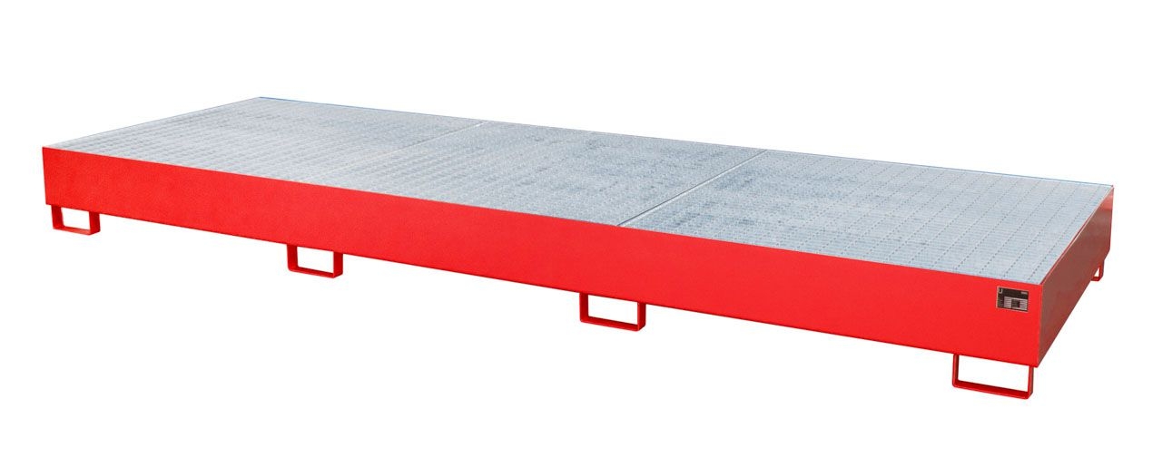 BAUER Auffangwanne AW 1000-3, lackiert, Feuerrot