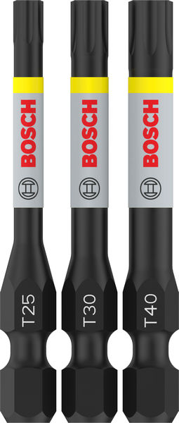 BOSCH PRO T Impact Bit Set, T25, T30, T40, 55 mm, 3-tlg BOSCH PRO T Impact Bit Set, T25, T30, T40, 55 mm, 3-tlg