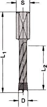 JSO Kombi-Dübelbohrer HW 5x35mm Links JSO Kombi-Dübelbohrer HW 5x35mm Links
