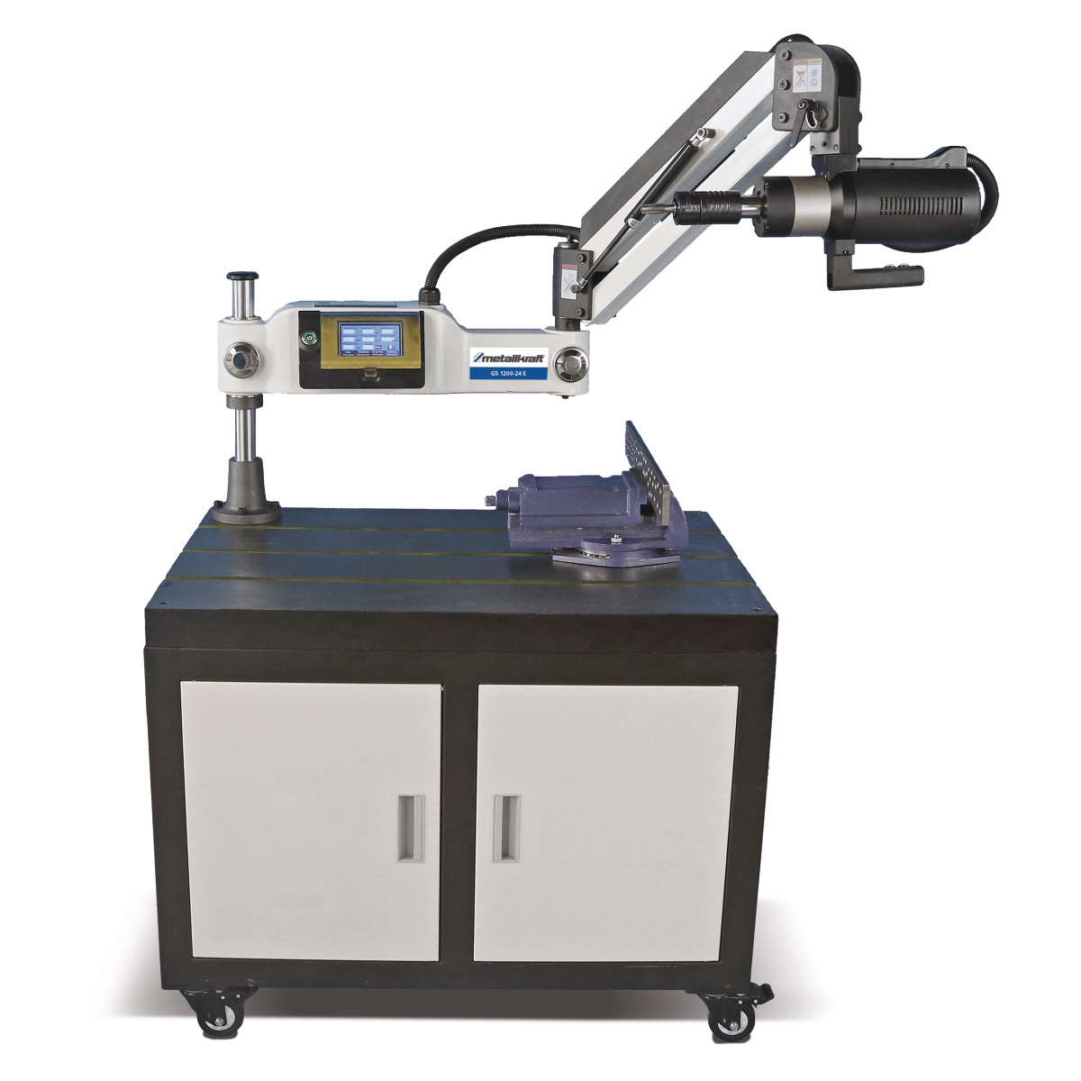 STÜRMER Elektrische Gewindeschneidmaschine Metallkraft GS 1200-24 E Aktions-Set inkl. Unterbau