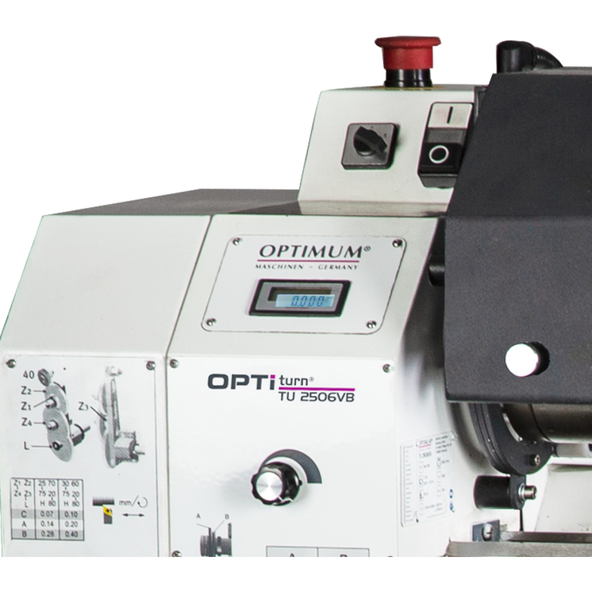 STÜRMER Leitspindeldrehmaschine Optimum OPTIturn TU 2506VB