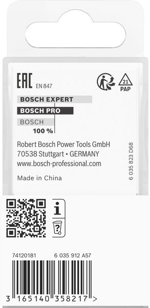 BOSCH PRO Halbstabfräser, R 6, Schaft 8 mm BOSCH PRO Halbstabfräser, R 6, Schaft 8 mm