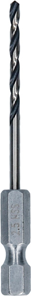 BOSCH HSS PointTeQ Sechskantbohrer 2,5 mm