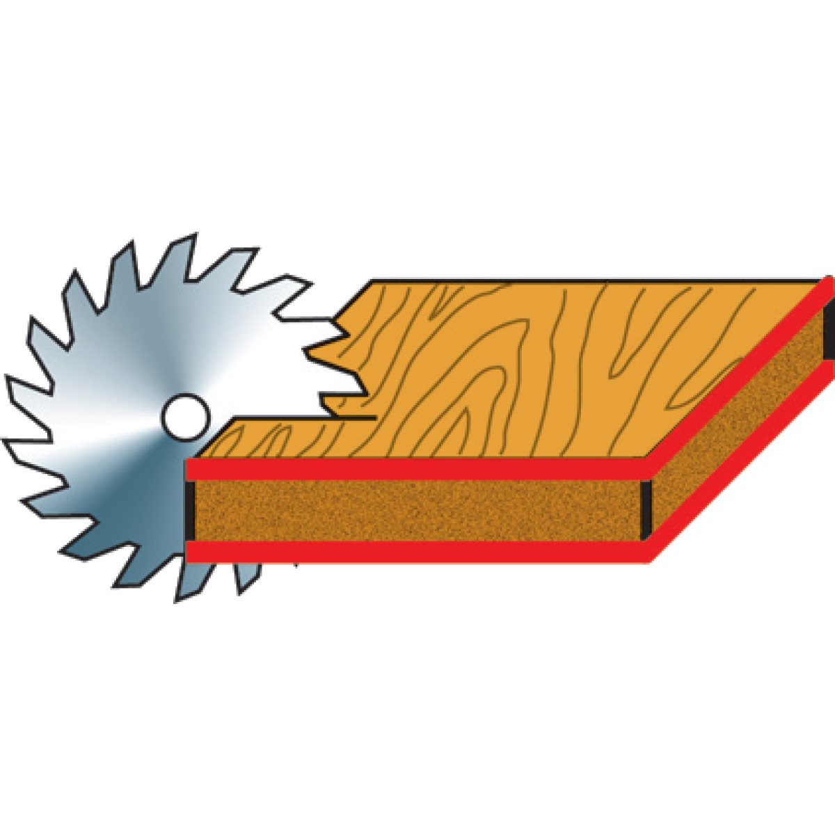 HOLZKRAFT Besäum- und Fertigungsschnitt-Kreissägeblatt KSB-BF 400/96