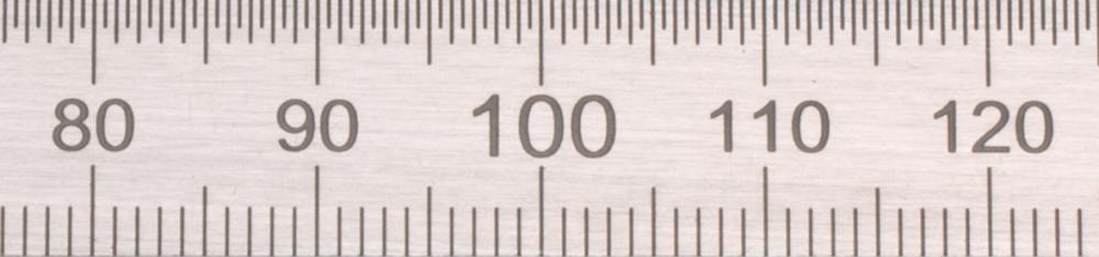 Biegsamer Stahlmaßstab 200 x 13 x 0,5 mm