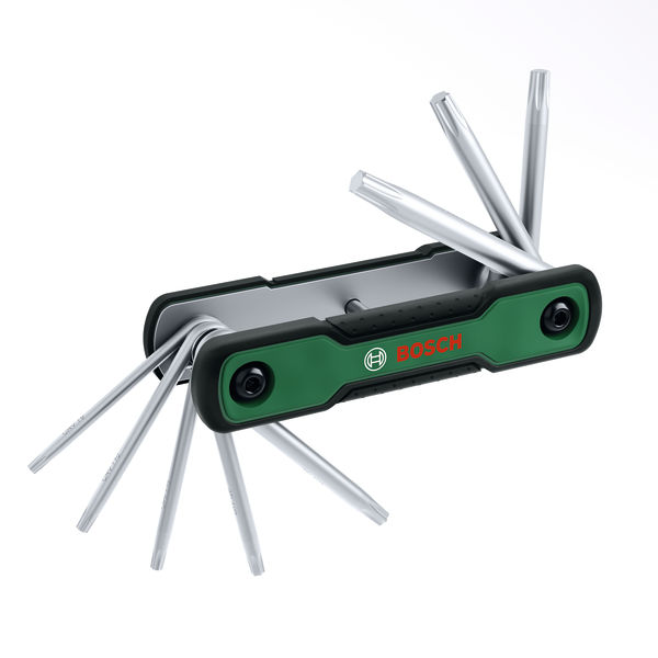 BOSCH Handwerkzeuge Klappbares 8-in-1-Torx-Schlüssel-Set BOSCH Handwerkzeuge Klappbares 8-in-1-Torx-Schlüssel-Set